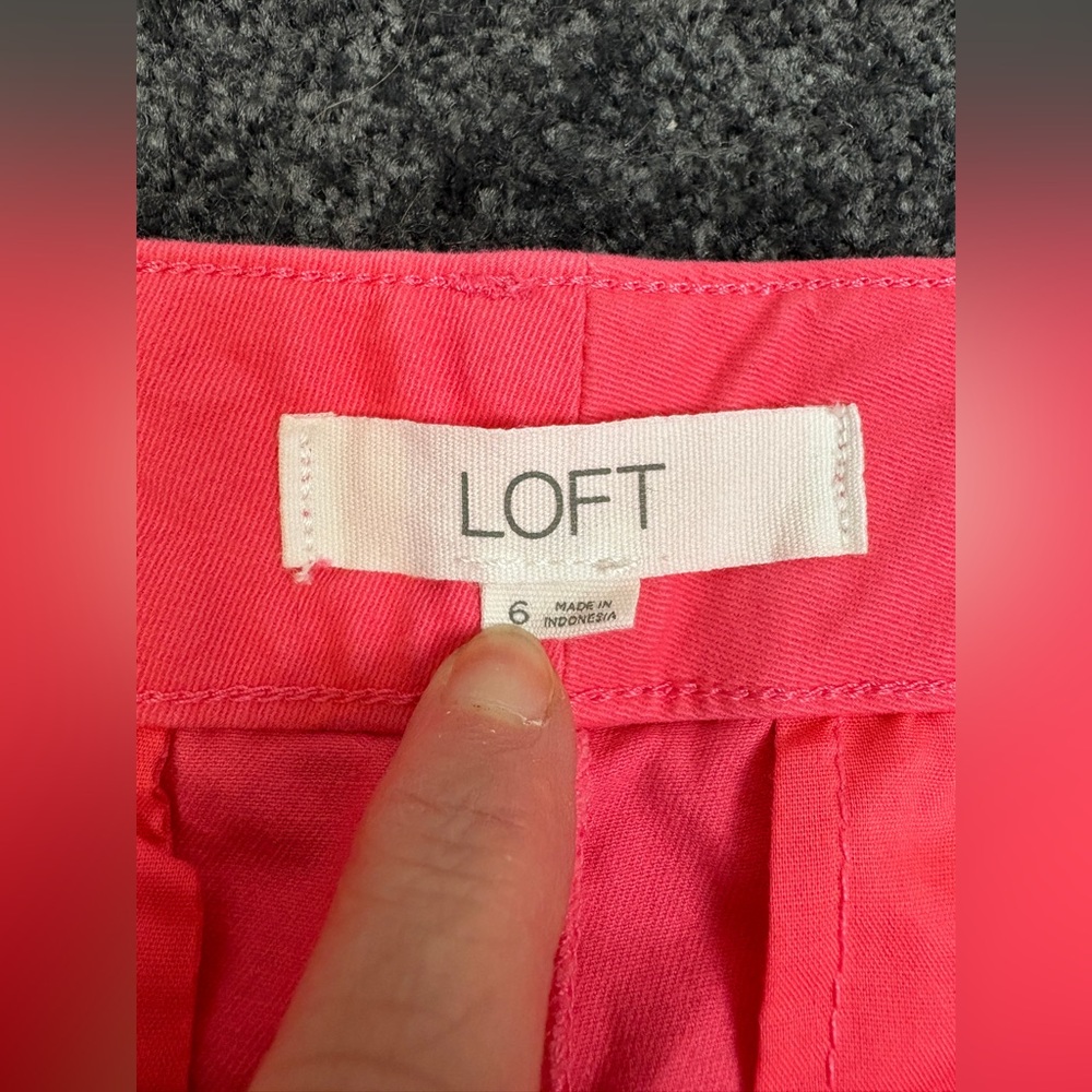Loft - The Monroe Slim chino trousers - size 6 - pink - Picture 6 of 9